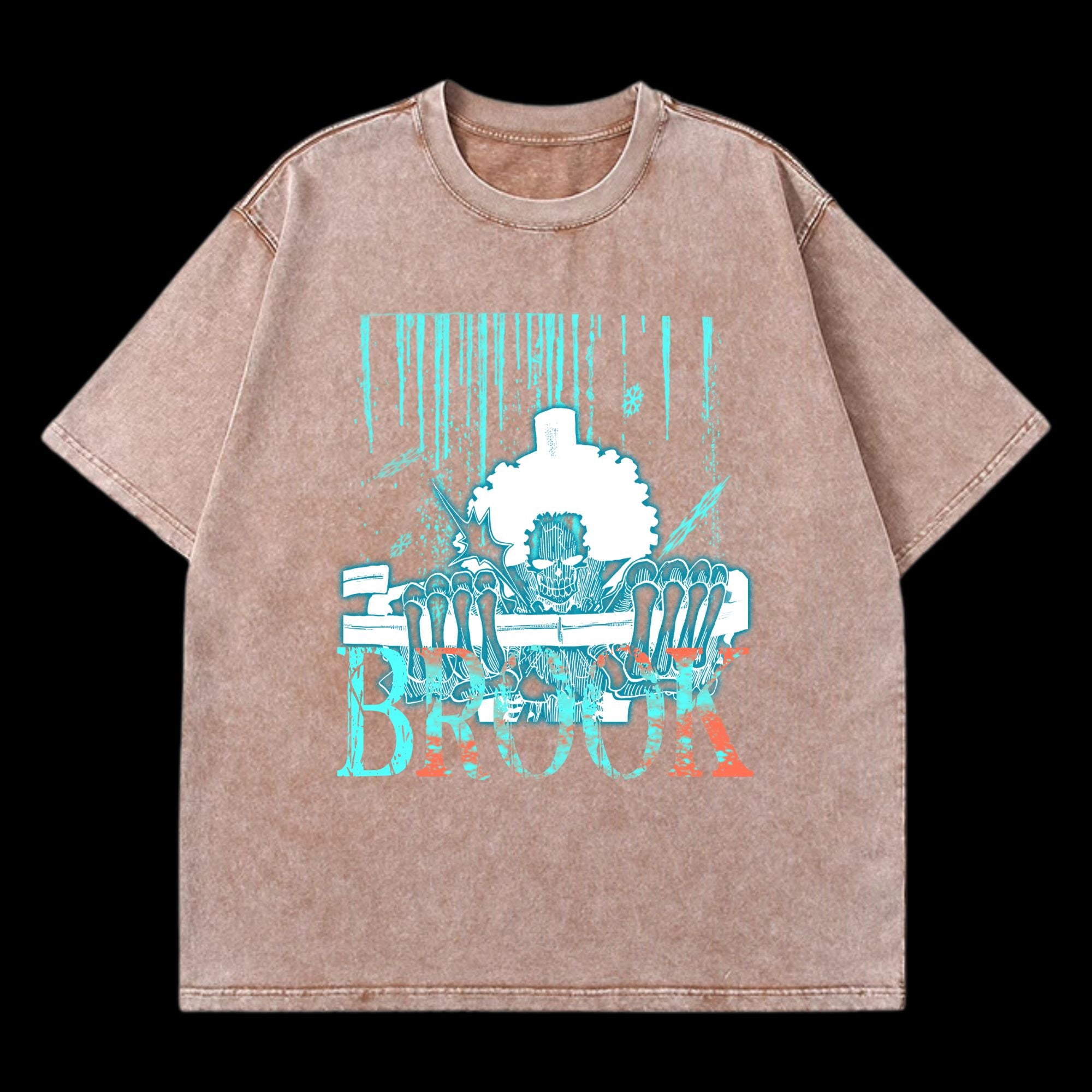 Front view of Brook Washed T-Shirt from One Piece, featuring vintage washed design.