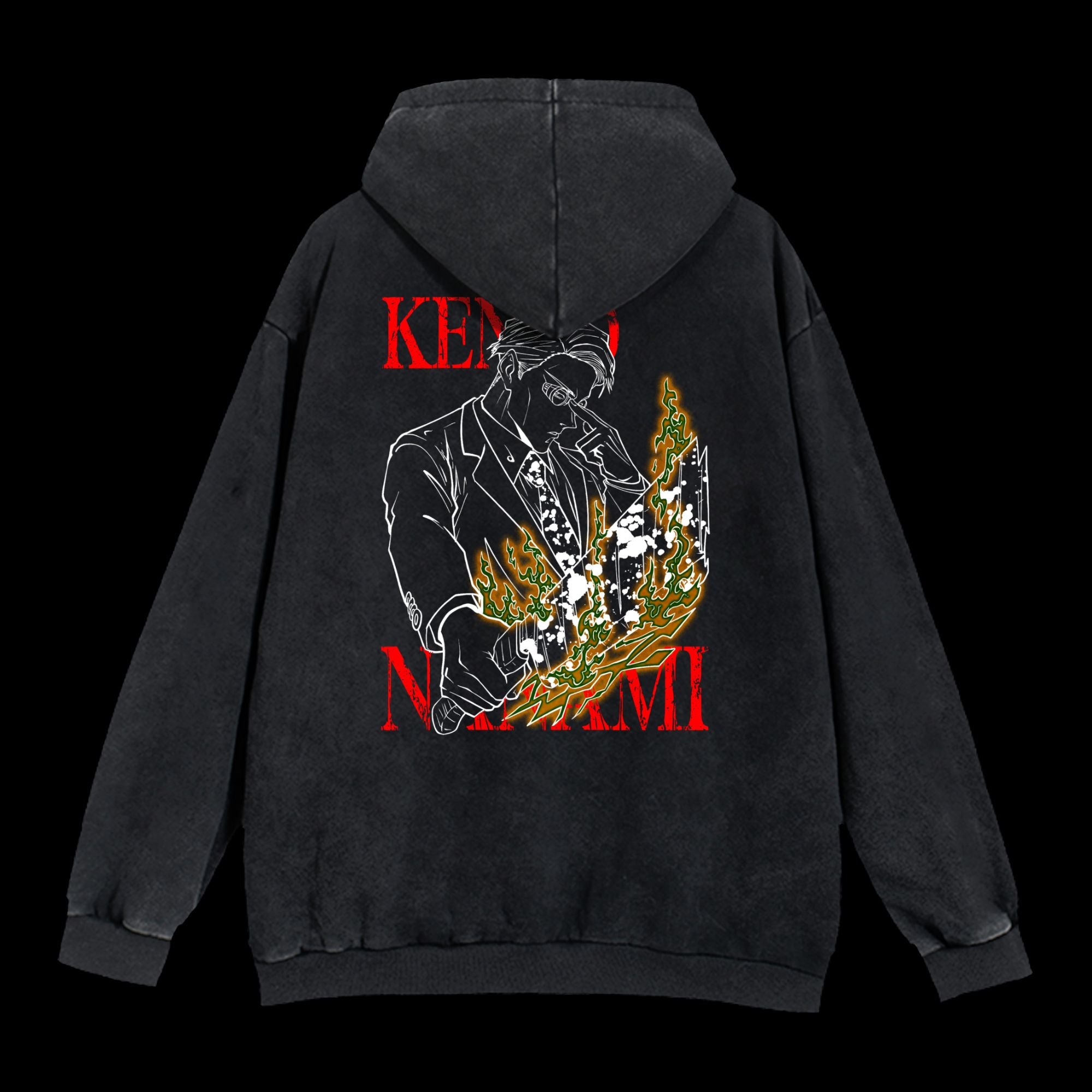 Kento Nanami Vintage Hoodie featuring Kento Nanami from Jujutsu Kaisen