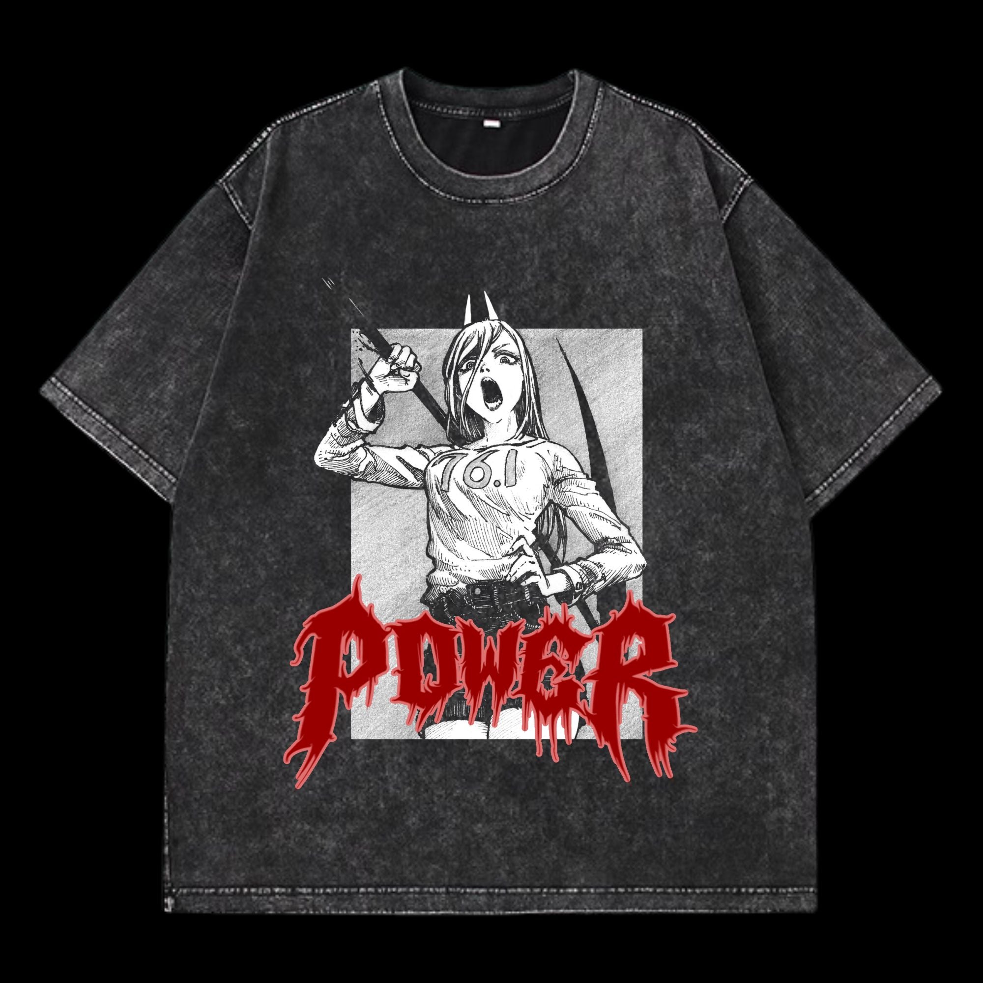 Power Washed T-Shirt featuring Power from ChainsawMan