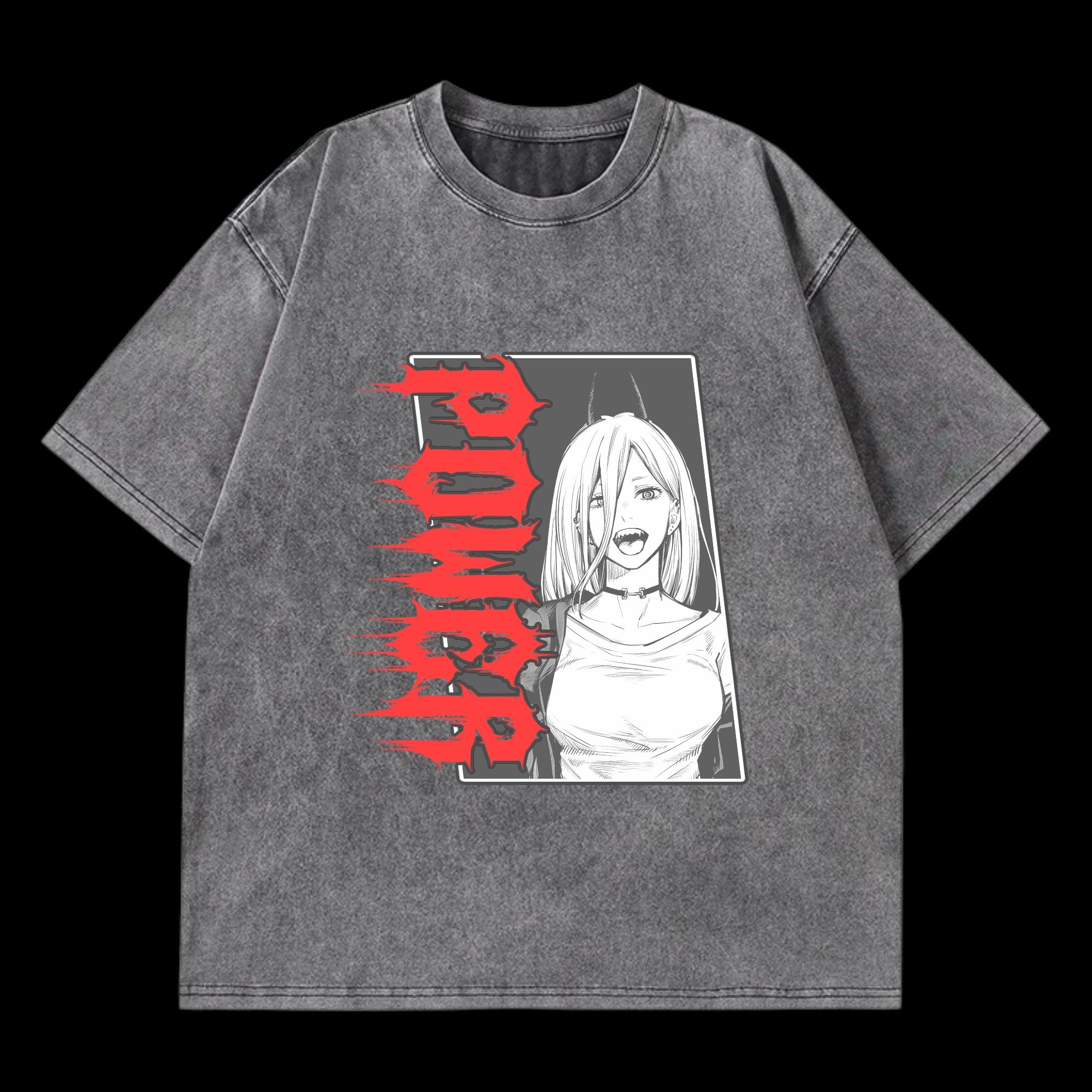 Power V2 Washed T-Shirt featuring Power from ChainsawMan