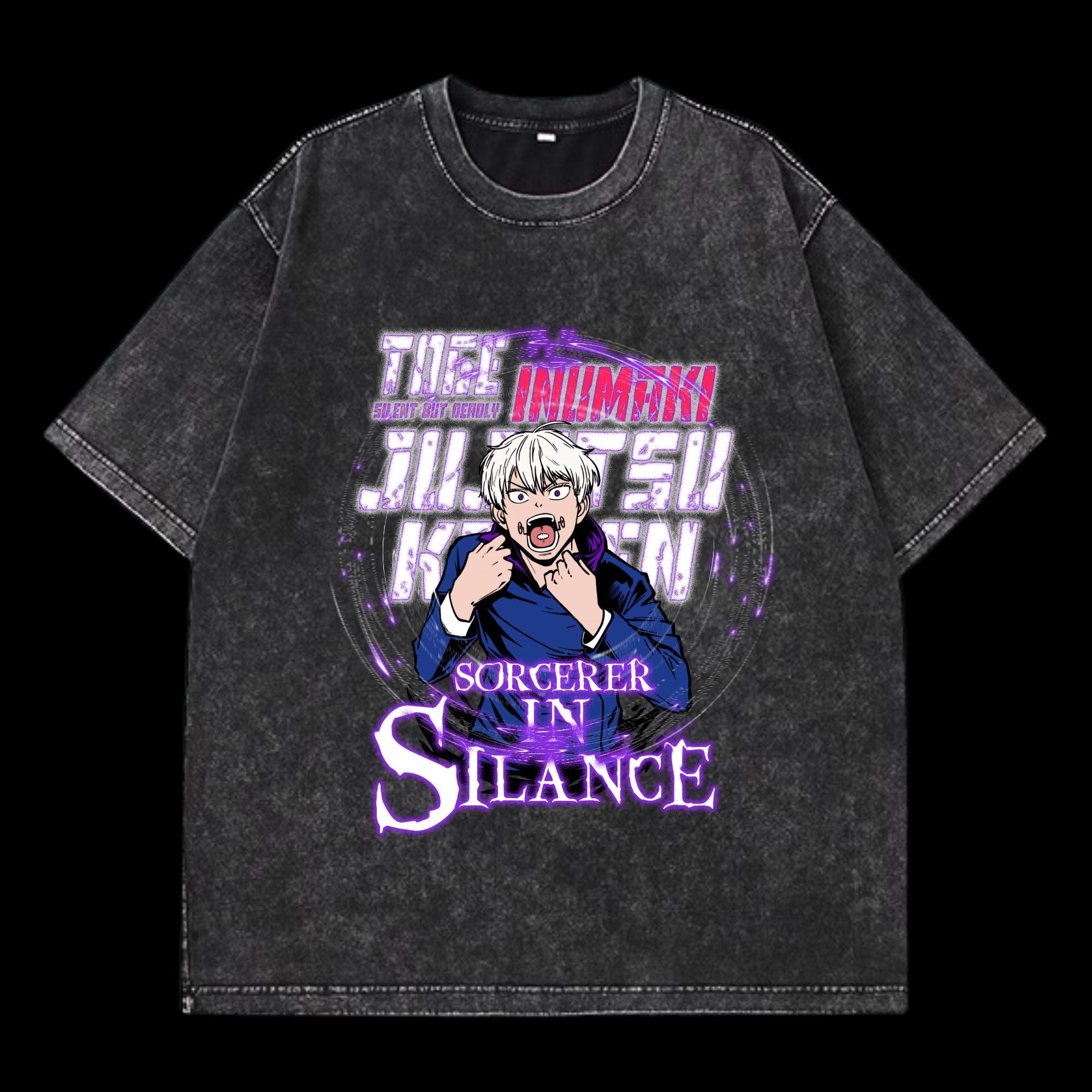 Toge Inumaki Washed T-Shirt featuring Toge Inumaki from Jujutsu Kaisen