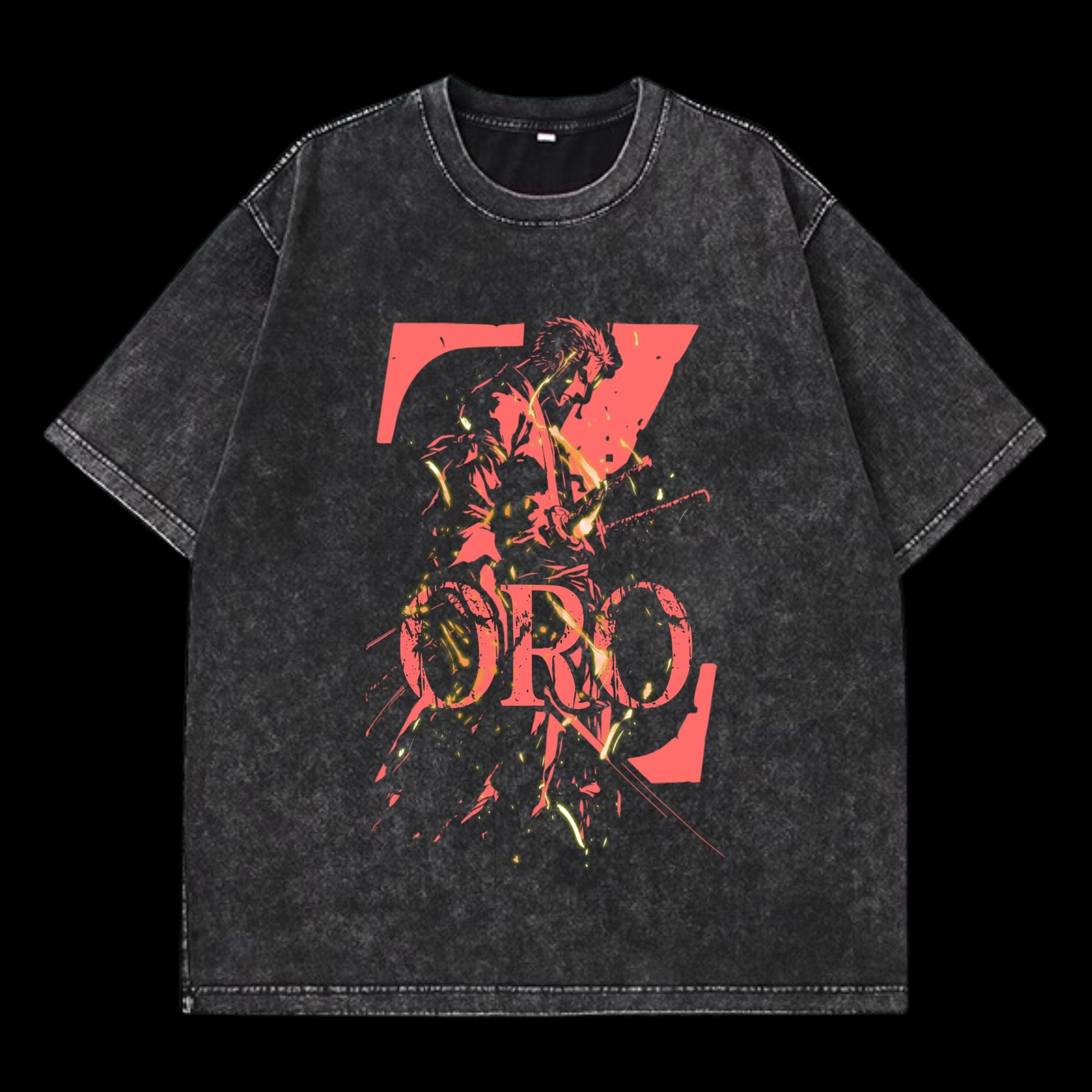 Solo Zoro Washed T-Shirt featuring Roronoa Zoro from OnePiece