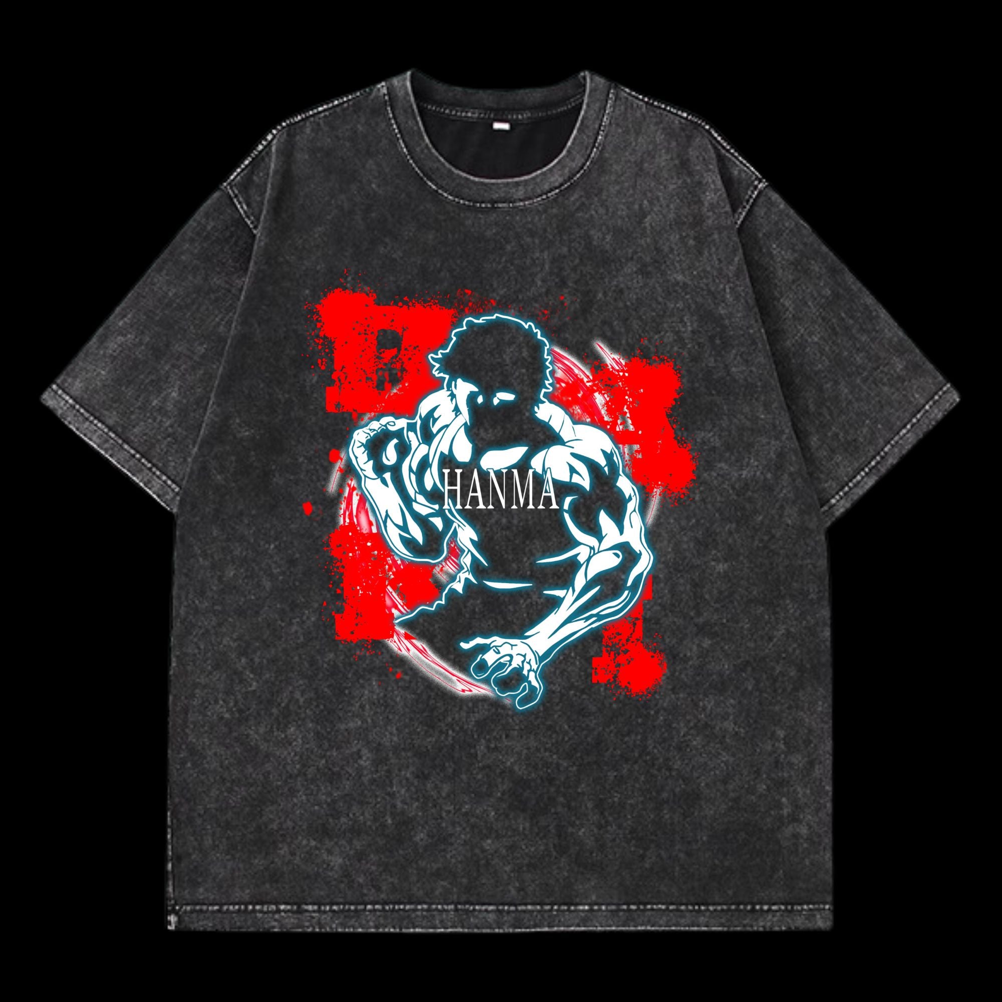 Baki Hanma Washed T-Shirt featuring Baki Hanma from Baki