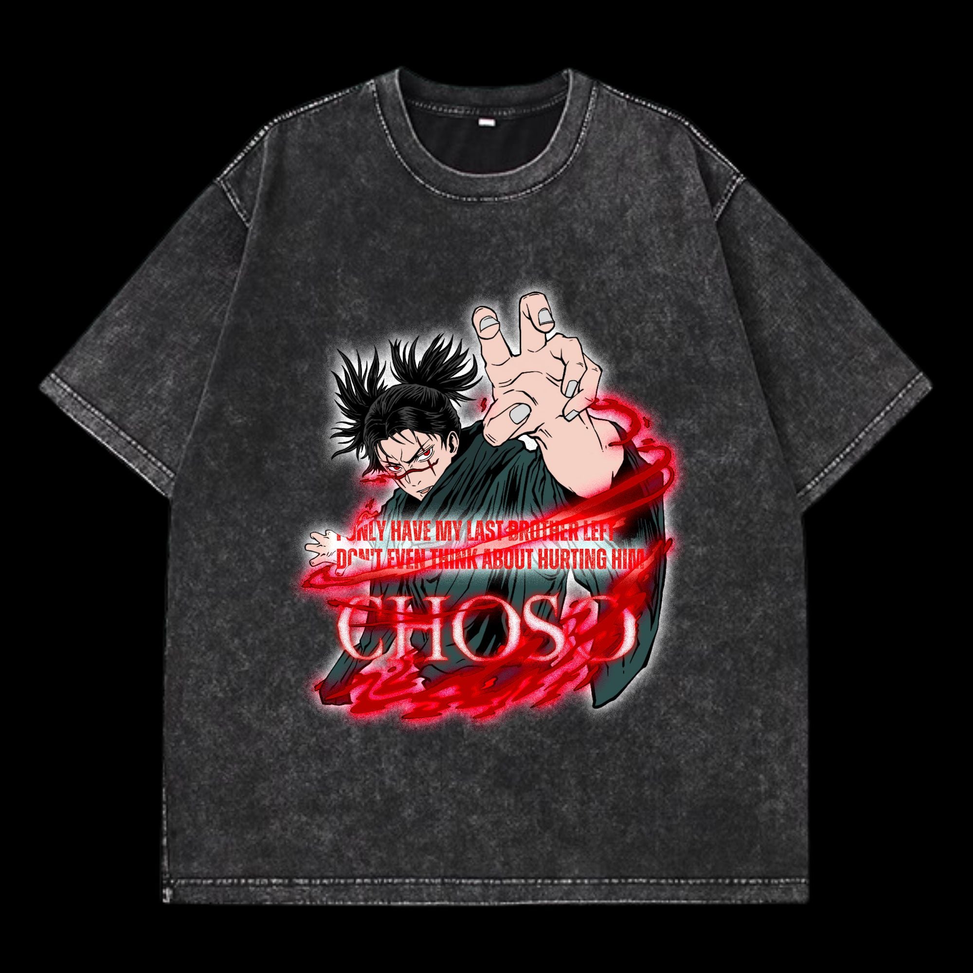 Choso V2 Washed T-Shirt featuring Choso from Jujutsu Kaisen