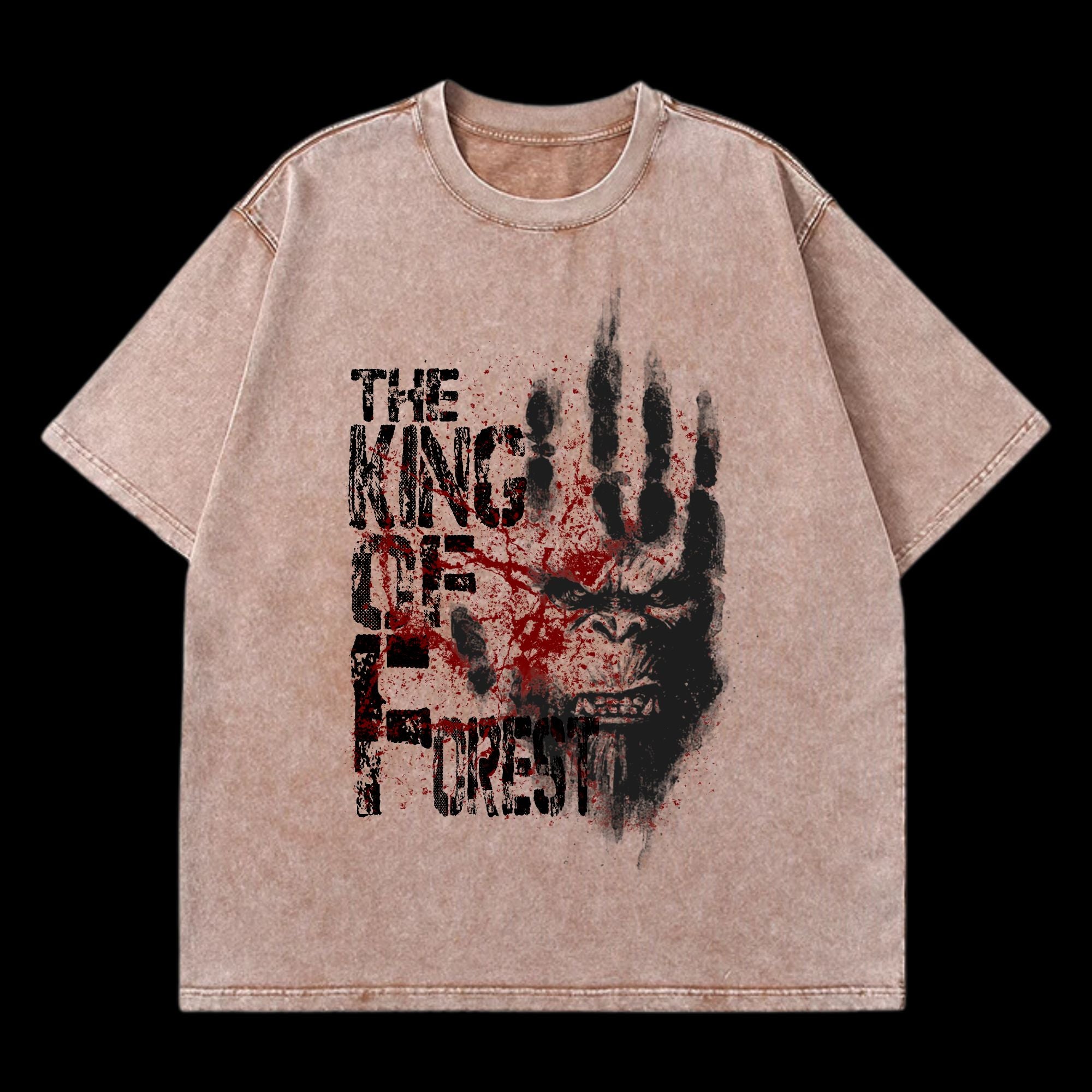 King Kong Washed T-Shirt featuring King Kong from classic monster films