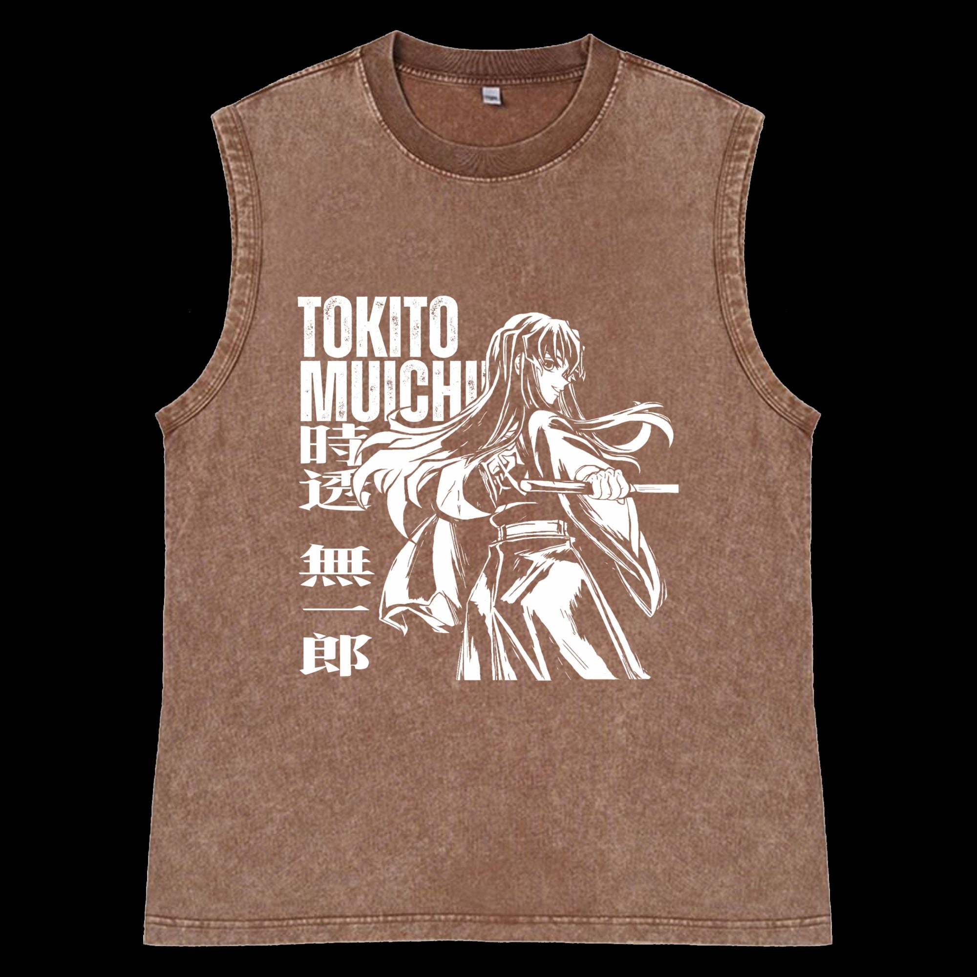 Muichiro Tokito Washed TankTop Front View