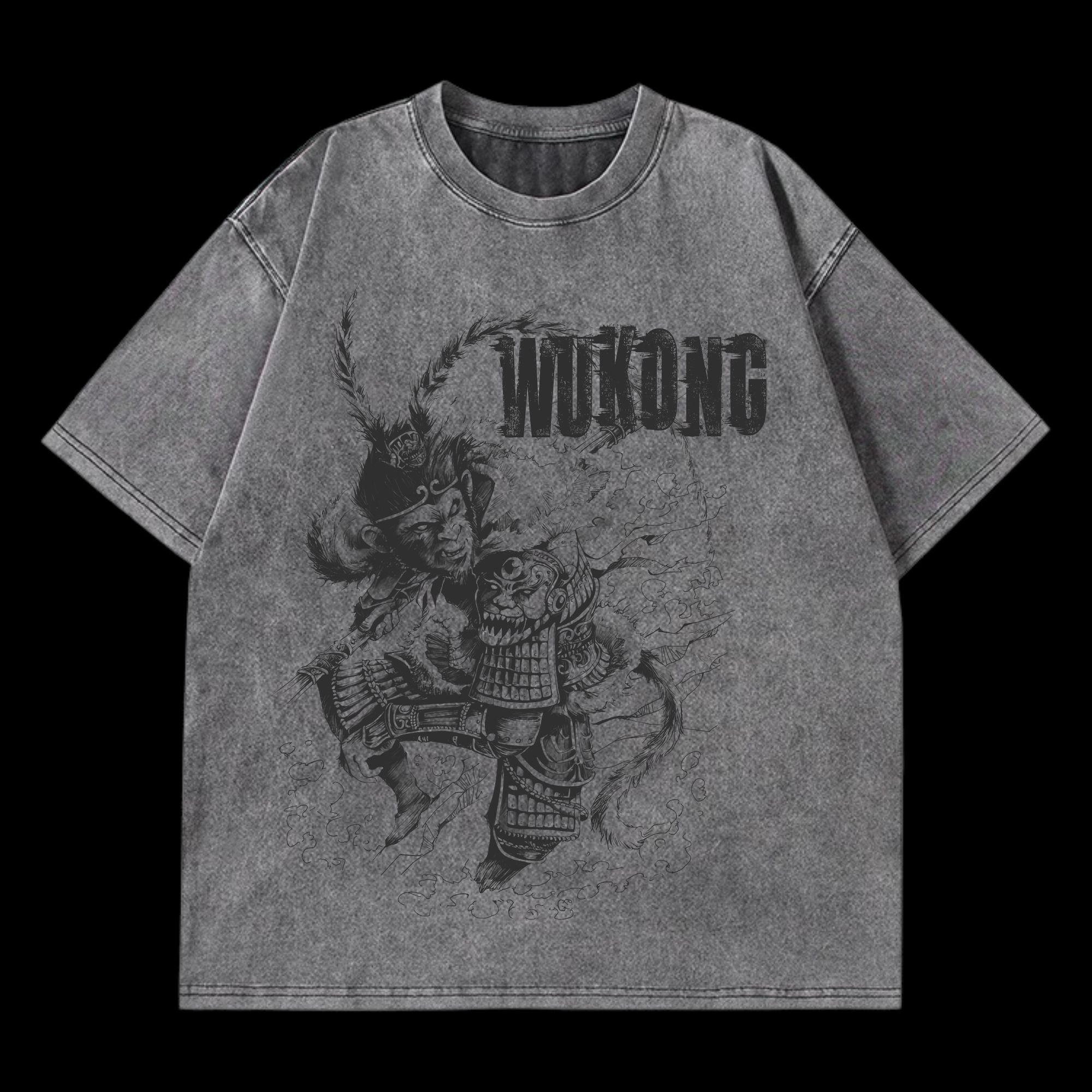 Wukong Washed T-Shirt featuring Wukong from 3A game 